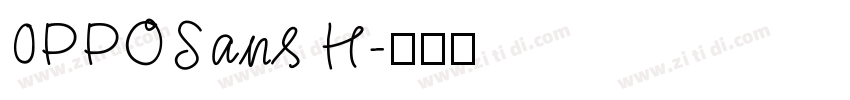 0PPOSans H字体转换